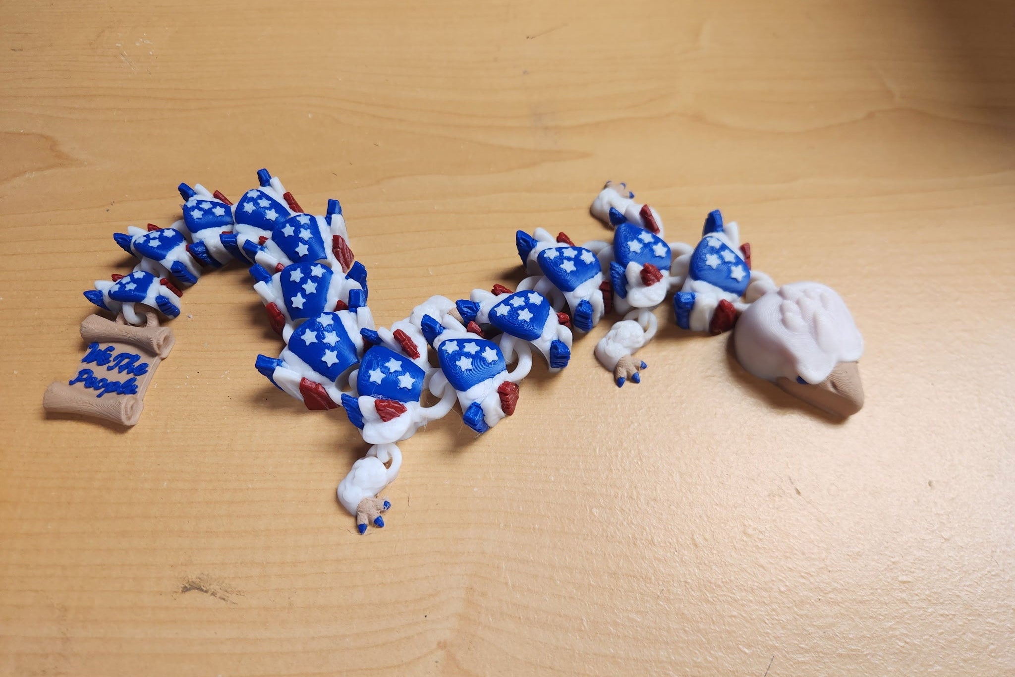 16-inch Patriotic Eagle Articulating Fidget