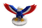 Patriotic Bald Eagle Statue