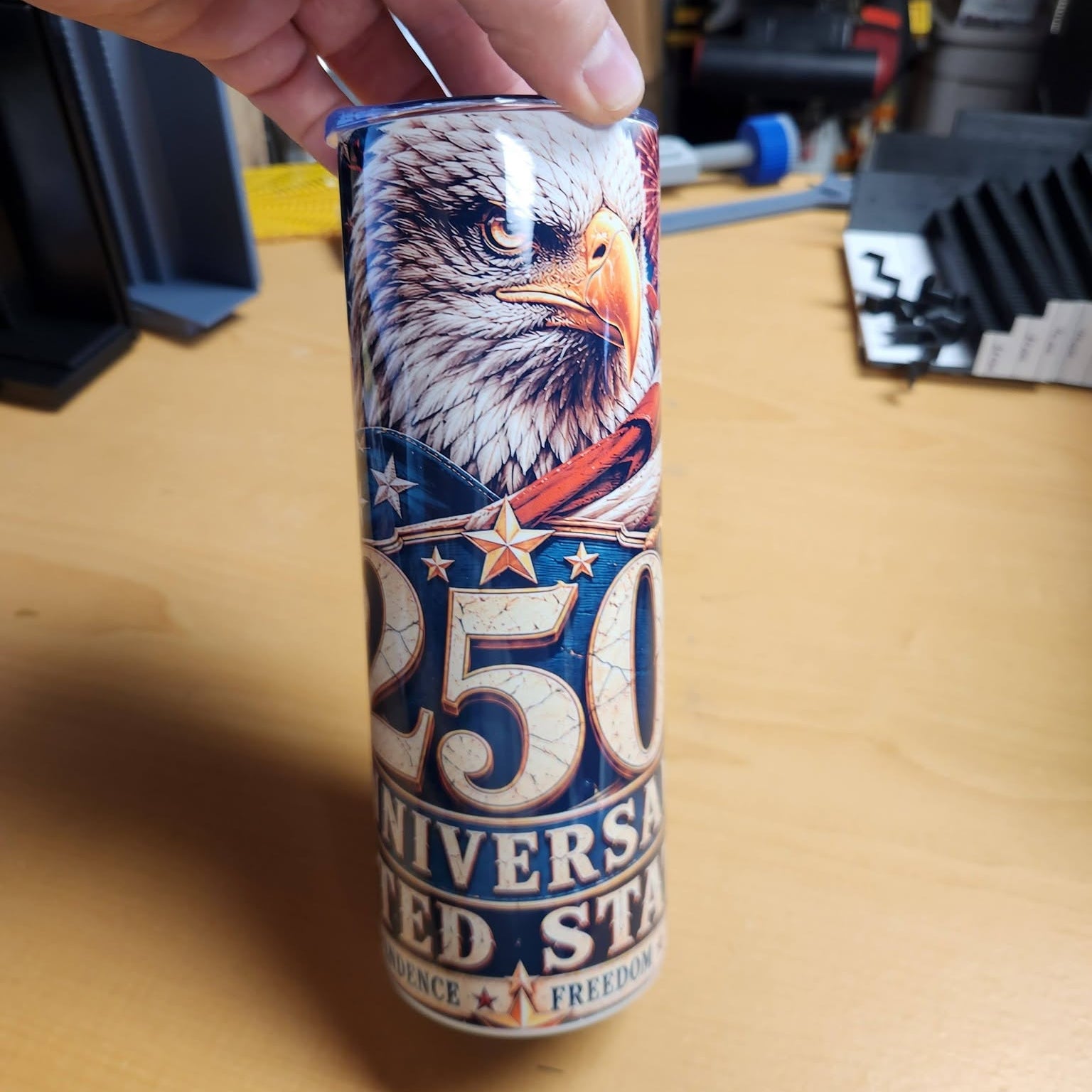 250th Anniversary USA Eagle Skinny Tumbler – 20 oz
