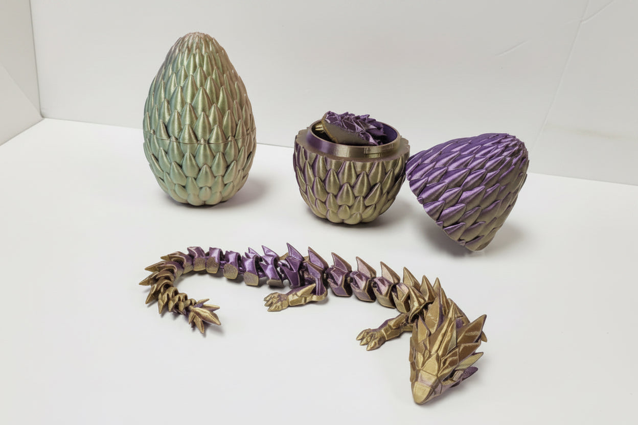 Dragon Egg With Articulating Dragon