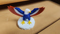 Patriotic Bald Eagle Statue